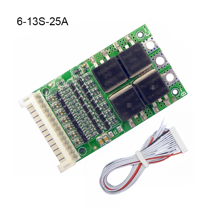 Зарядный Модуль BMS 6S 7S 8S 9S 10S 11S 12S 13S 35A 50A 80A 150A защитный блок литий-ионных