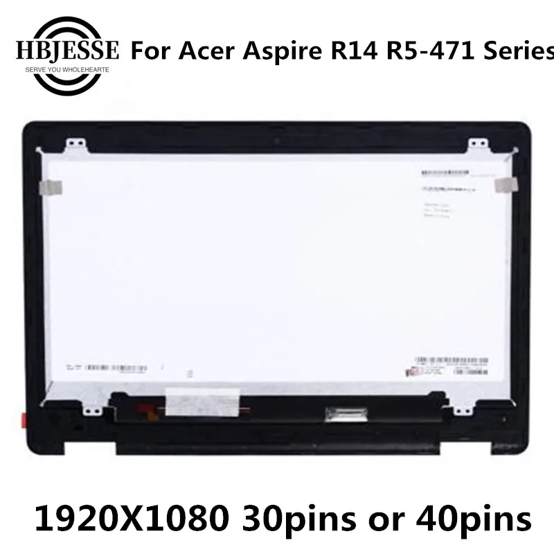 Оригинальный ЖК-экран в сборе для Acer Aspire R14 ноутбука с сенсорным дигитайзером