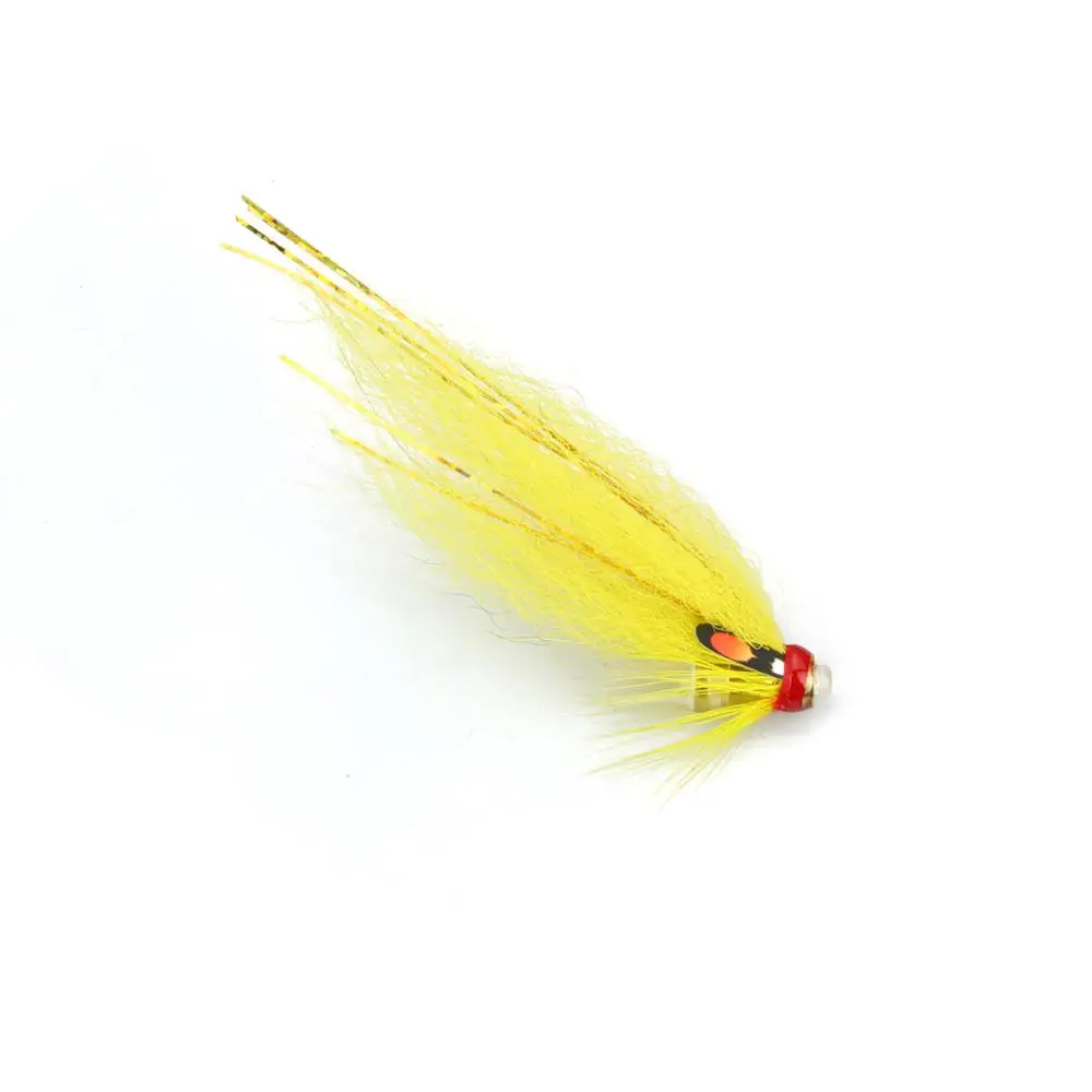 8-pack Black Red Loop Bottle Tube Fly Salmon Sea Trout Flies