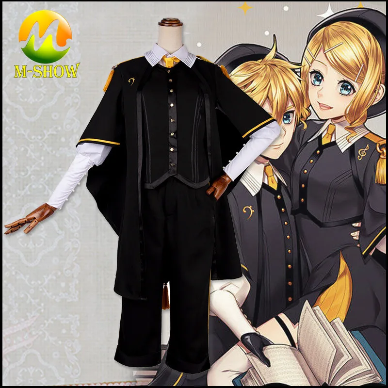 Аниме VOCALOID Kagamine Rin, косплей костюм,, Kagamine Len, музыкальная Обложка, косплей, Униформа, аниме, для девочек, косплей, костюм на заказ
