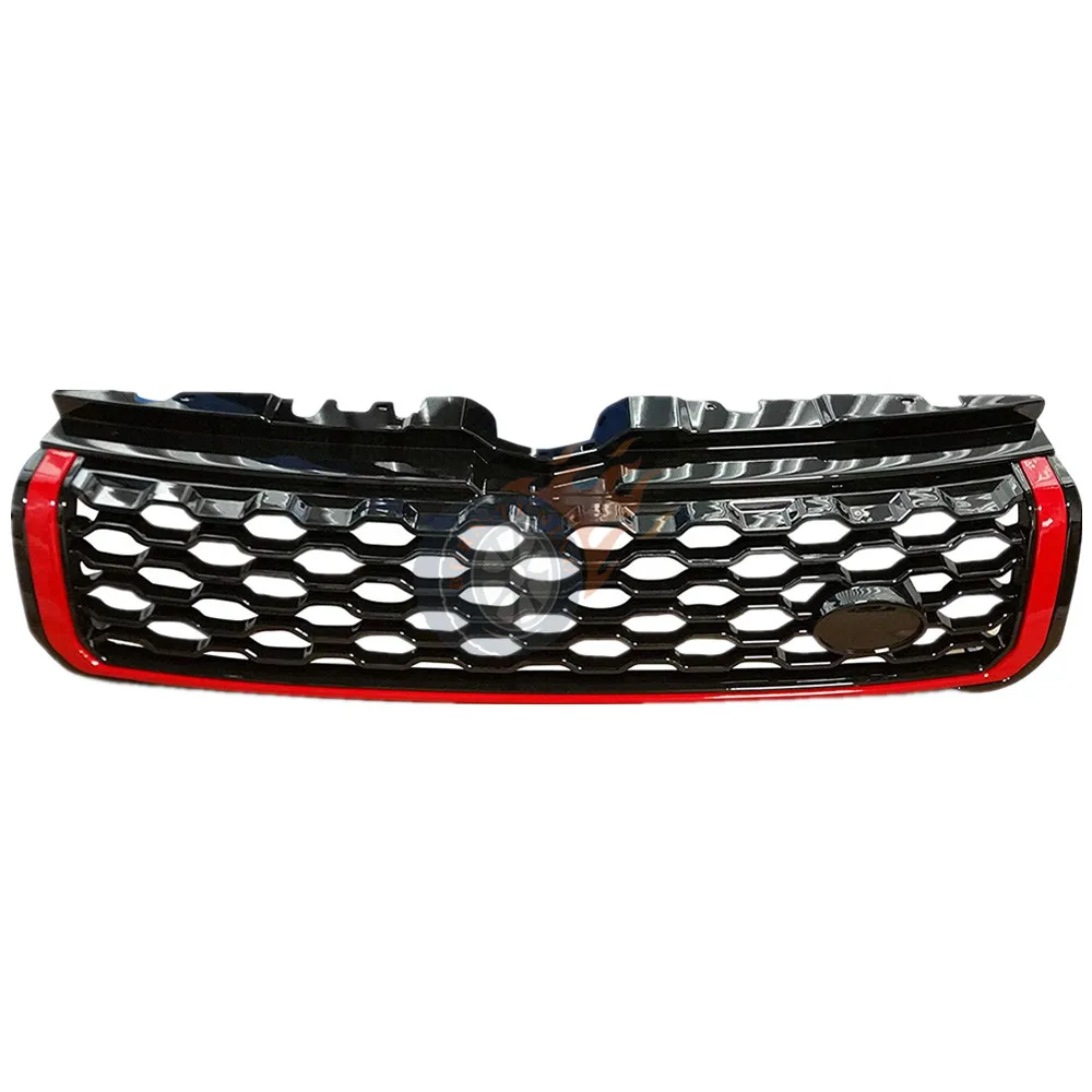 Сетка для пчелиных сот Стиль решетка ABS для Land Rover Range Rover Sport 2013- обновления передний бампер гоночные решетки капот Гриль - Цвет: RED LINE