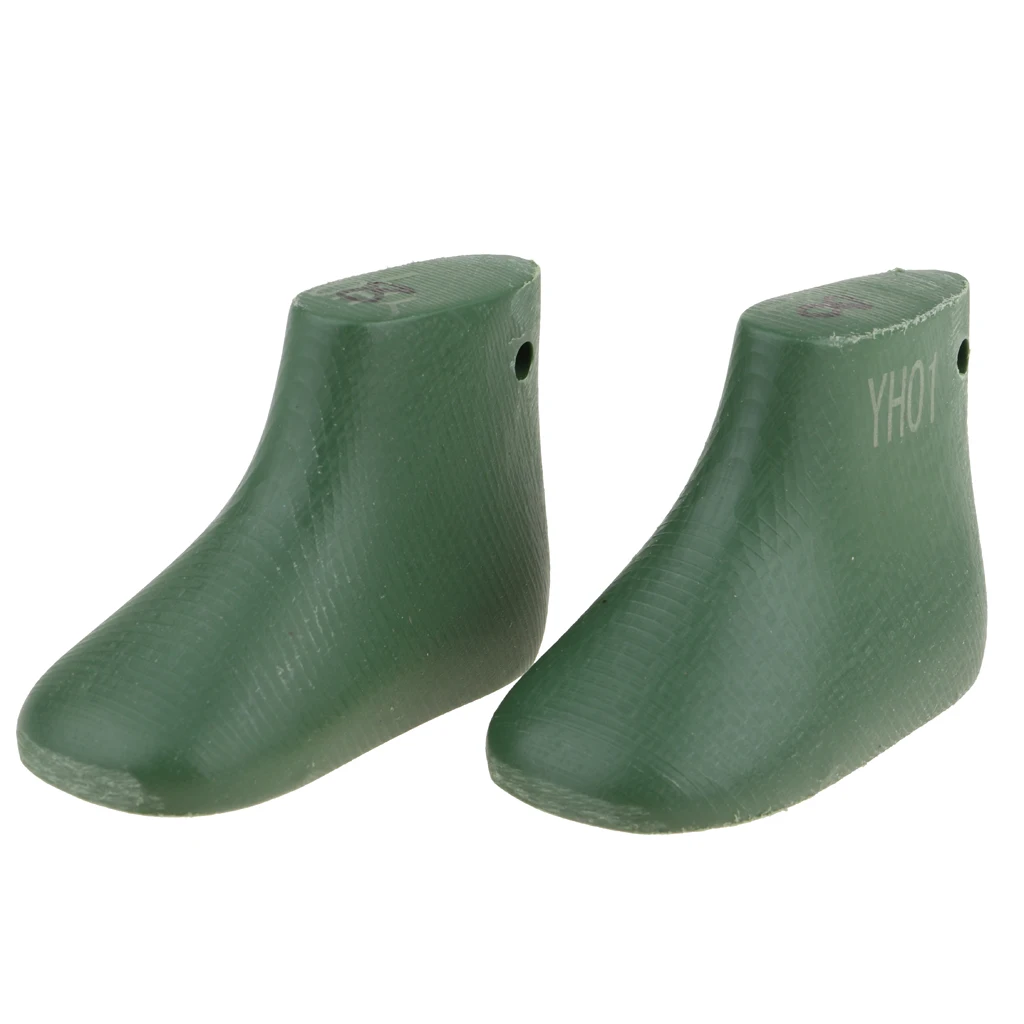 Plastic Shoe Lasts Mold For 18'' American Doll Dolls Boy Dolls DIY Shoe Accessories Green -Pattern A