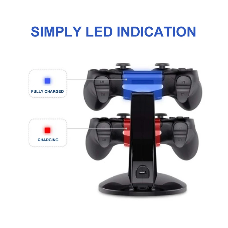 USB двойной контроллер зарядное устройство для sony PS4 Геймпад Быстрая Зарядка Док-станция для Playstation 4 двойной джойстик Зарядка для Juegos de PS4