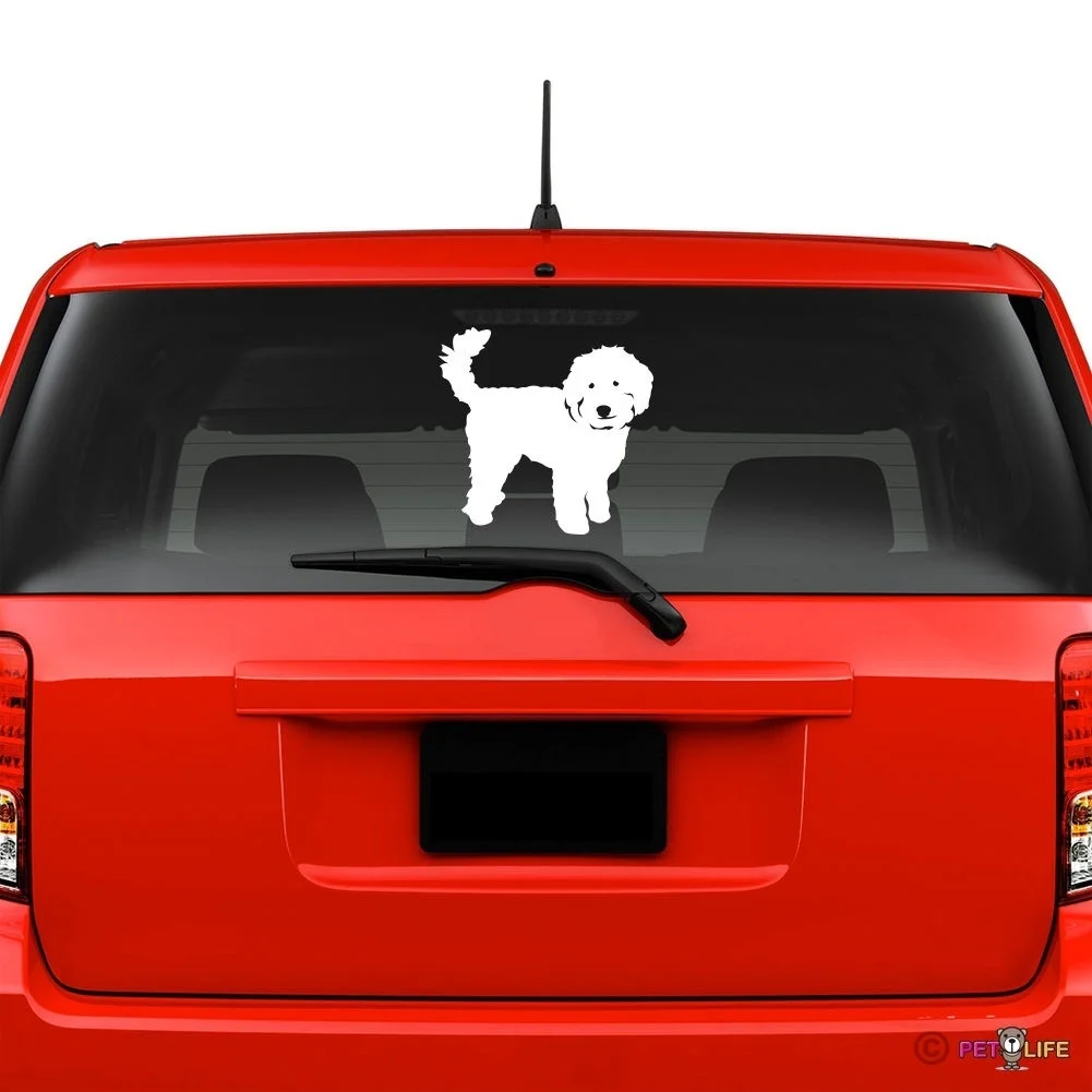 

Labradoodle Windshield Sticker Vinyl Auto Window v2 doodle computer decals