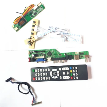 

For QD15TL01 QD15TL03 1CCFL 30Pin LVDS VGA HDMI AV USB T.V56 controller board LCD display panel Remote+Inverter+keyboard DIY kit