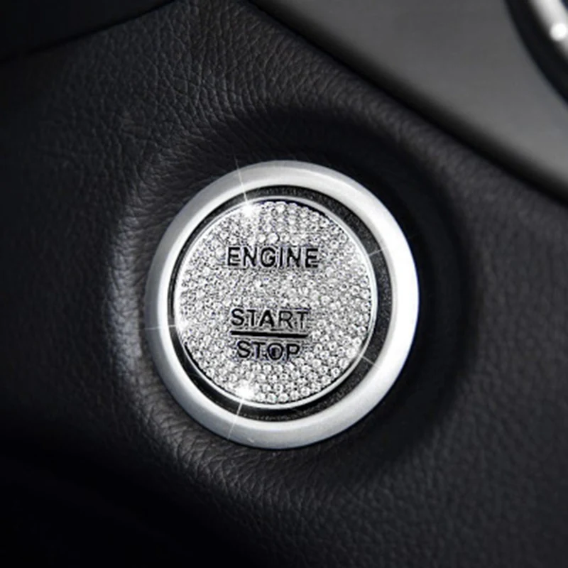 Декоративная кнопка запуска двигателя крышка крышки для Mercedes Benz C Class W205 кнопка запуска украшения стикер