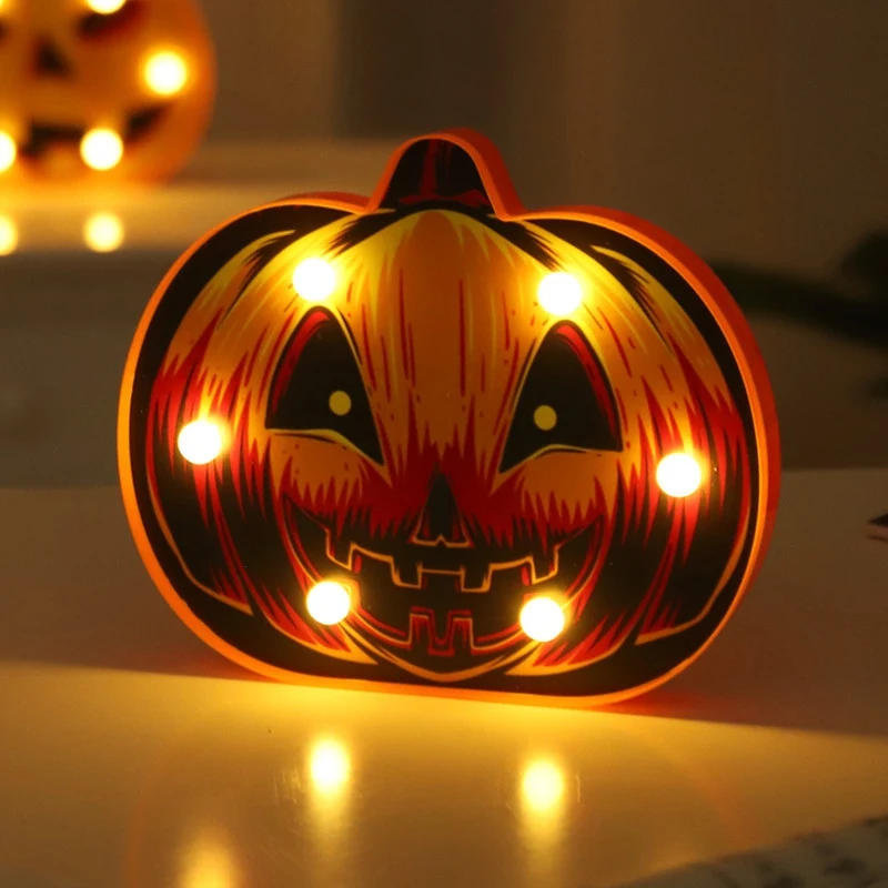 Halloween Pumpkin Lights Halloween Party Outdoor Night Decorative Lights Battery Powered Light Not Included Battery - Цвет: BG0663A2