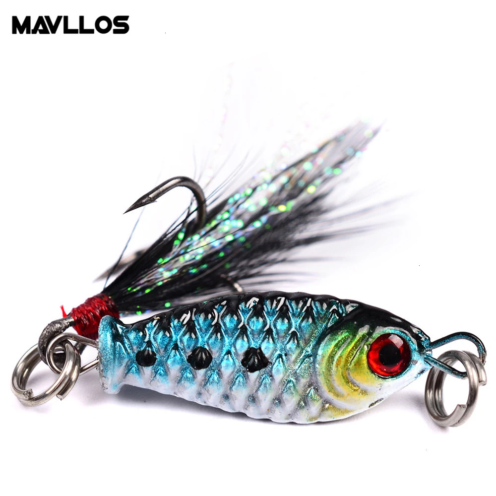 

Mavllos Pesca 2.5cm 6.4g Crank Bait Jig Fishing Lure Trolling Fishing Wobblers Swimbait Carp Hard Artificial Bait