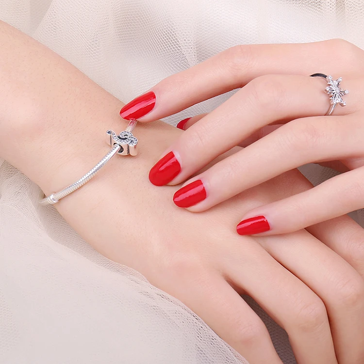 Jewelrypalace скрипичный ключ кубического циркония очарование Бусины Браслеты 925 серебро