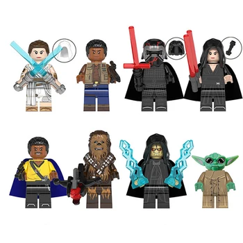 

8pcs/set DISNEY Star Yodaed Baby Force Awakens Mandalorians Building Blocks Wars Action Figures Christmas Toys for Boys Girls
