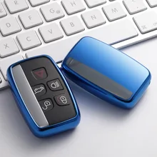 Tpu macio chave fob capa caso protetor de escudo chave para land rover sport evoque vela descoberta/jaguar xe xf xj F-PACE estilo do carro