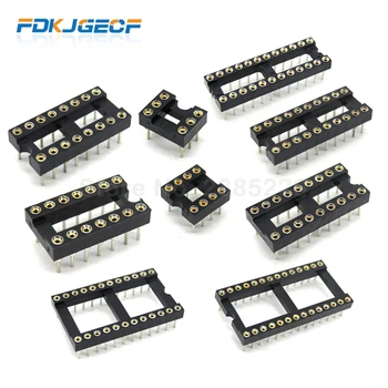 

10PCS IC Sockets DIP6 DIP8 DIP14 DIP16 DIP18 DIP20 DIP28 DIP40 pins Connector DIP Socket 6 8 14 16 18 20 24 28 40 pin