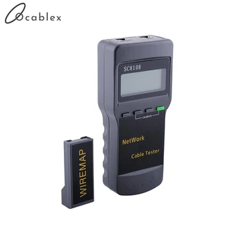 

Quality Network Tester Meter LAN Phone Cable Tester Meter With LCD Display RJ45 SC8108 Portable LCD Free shipping
