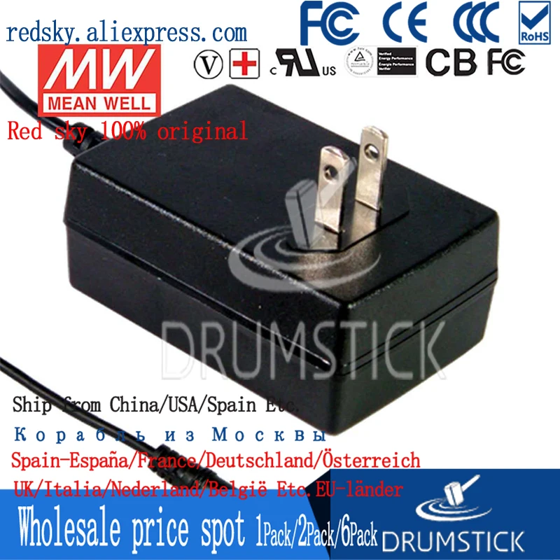 Meanwell GSM25U09-P1J 9 В 2.77A meanwell GSM25U в 25 Вт Medical Высокая надежность медицинский адаптер |