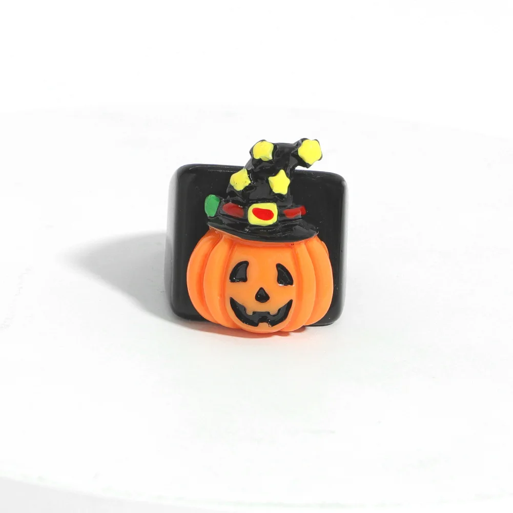 Distinctive Halloween Festival gifts, Funny Pumpkin Ring, Dark Skull ring, Dance Party Decoration,Rings for Man Women new strawberry ring box rose flower jewelry package box wedding party rings earring display box heart flocking gift storage case