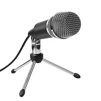 

USB Microphone, Plug &Play Home Studio USB Condenser Microphone for Skype, Recordings for YouTube, Google Voice Search, Games(Wi