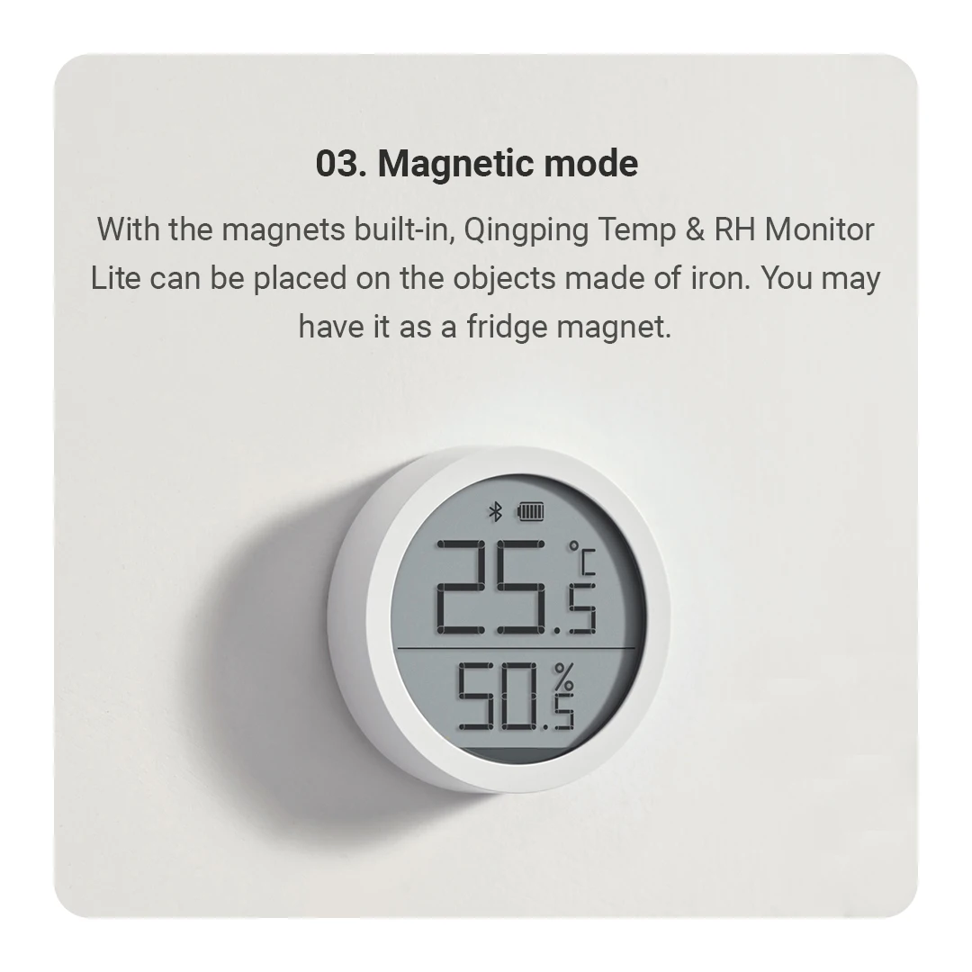 Bluetooth Thermometer Wireless Smart Electric Digital Temperature&Humidity LCD S