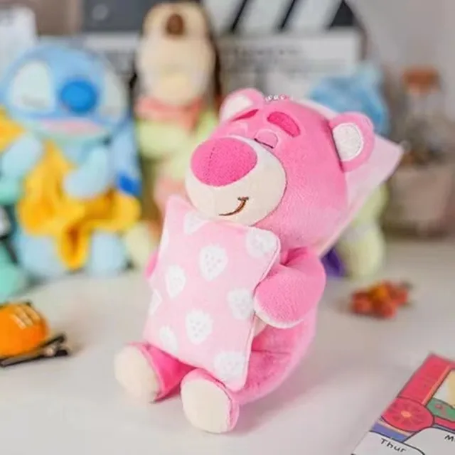 Disney Plush Doll Toy Lying Sleeping Chip 'n' Dale Mr.Q Mike Stitch Lotso Strawberry Bear Plush Toy Cute Animal Stuffed Toy Gift