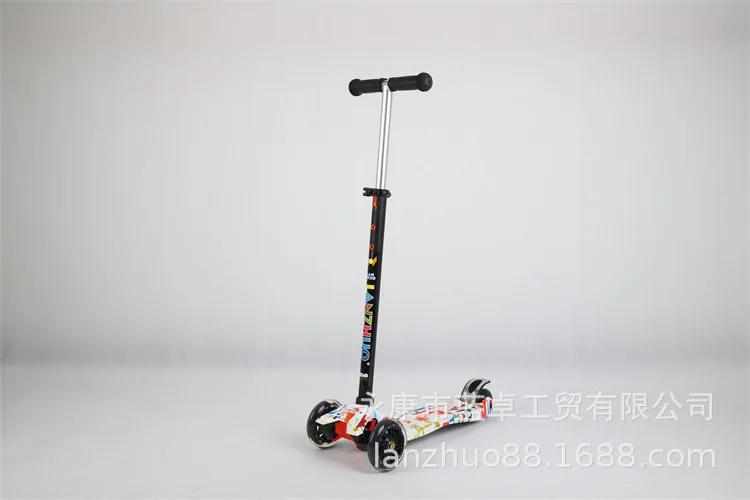 Creative New Style Three-Wheeled Children’s Skateboard Children Scooter Aluminium Alloy Cross Border