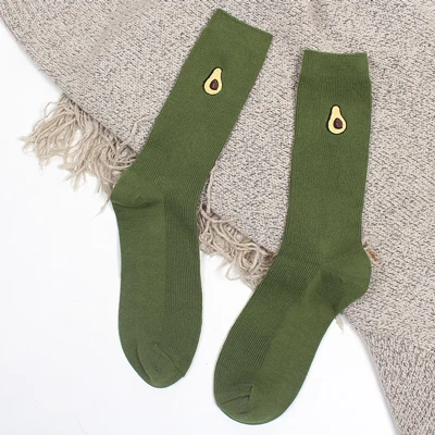 1pair Women Socks Женские носки, хлопковые, модные, все сезоны, Полосатая Вышивка, серия, женские короткие носки, Харадзюку, Ретро стиль, свободные носки, Meias Sox - Color: 1pair Women Socks