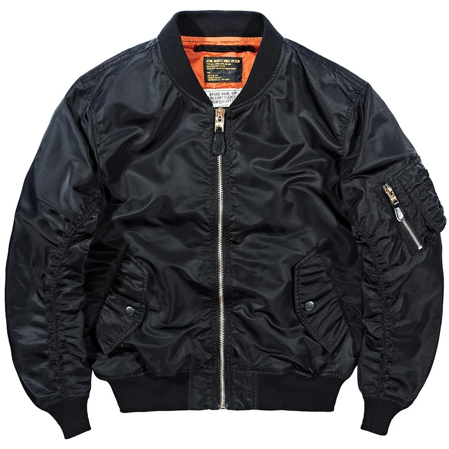 Big Size American Pilot Jacket Men Military Mens Bomber Jackets Chaqueta Hombre Casual Mens Jackets and Coats Solid 4xl HH30JK