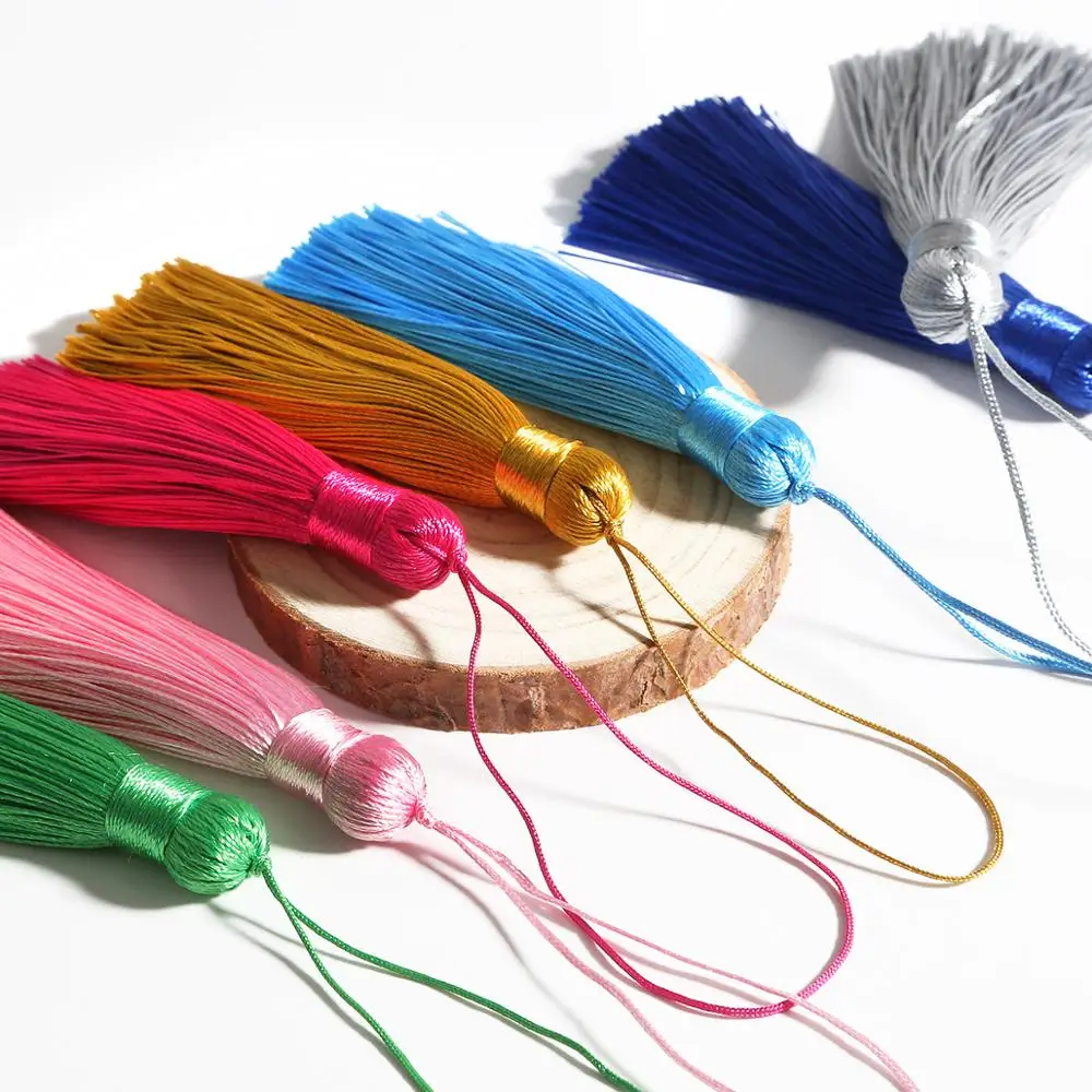 16cm Fashion Silk Tassel Multicolor Fringe Craft Tassels Hanging For DIY Crafts Sewing Bag Decoration Jewelry Accessories | Украшения и