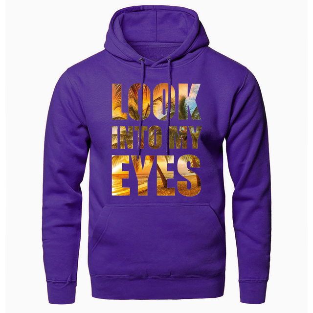 trend 2020 spring autumn hooded hoodie look into my eyes fashion print slim fit tracksuits windproof sweatshirt hip hop tops