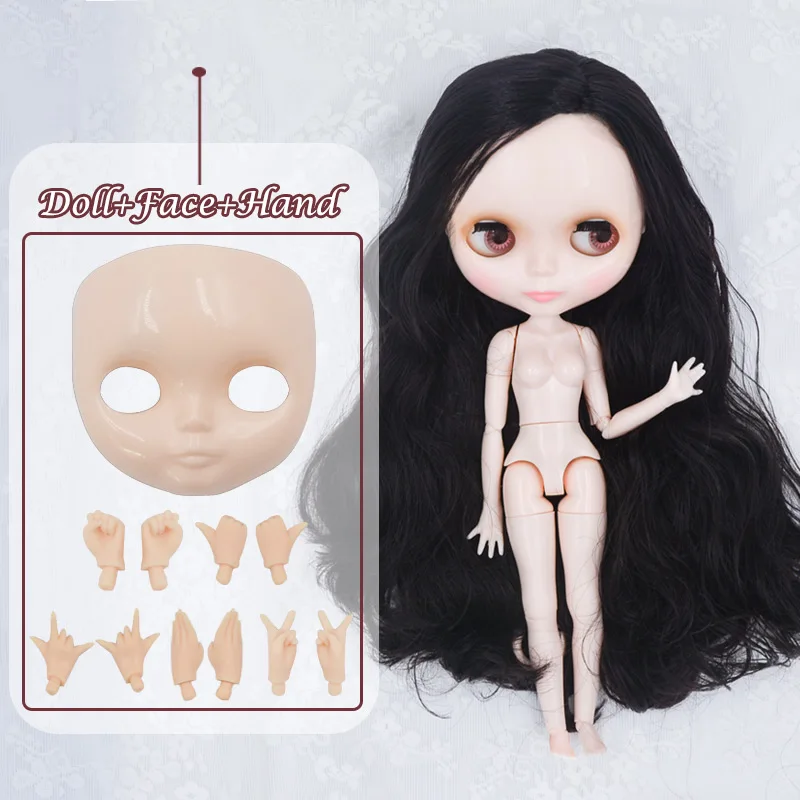 Neo Blyth кукла NBL на заказ блестящее лицо, 1/6 BJD шарнирная кукла Ob24 кукла Blyth для девочки, игрушки для детей H NBL 1-24 - Цвет: FHNBL19