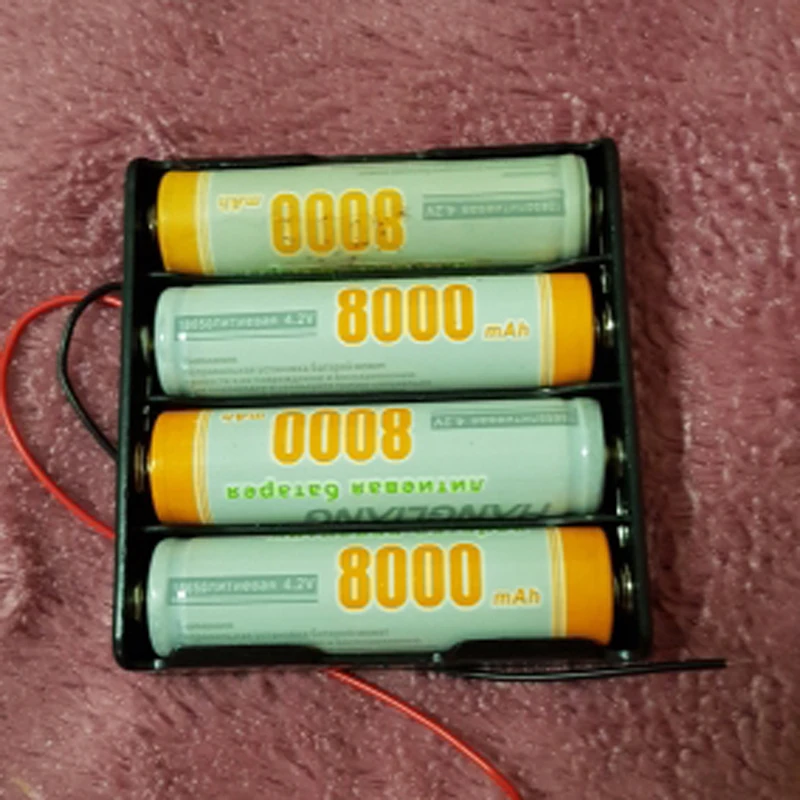18650 Battery Case 1x 2x 3x 4x Slot Way DIY Batteries Clip Holder Container With Wire Lead Pin