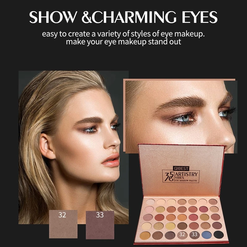 

Thirty five Colors Matte Pearlescent Eye Shadow Waterproof Smudge-proof Colorfast Eyeshadow