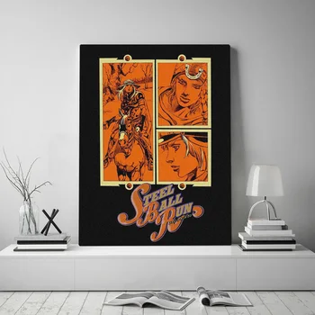

Steel Ball Run SBR JoJo's Bizarre anime Canvas poster Painting wall Art decor Living room Bedroom Study Home Decoration Prints