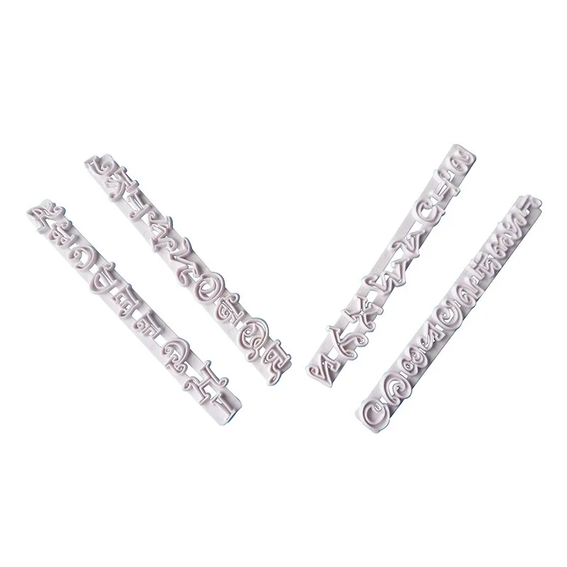 4 шт. Алфавит Номер печенье Форма для вырезания Экологически чистая Пластиковая