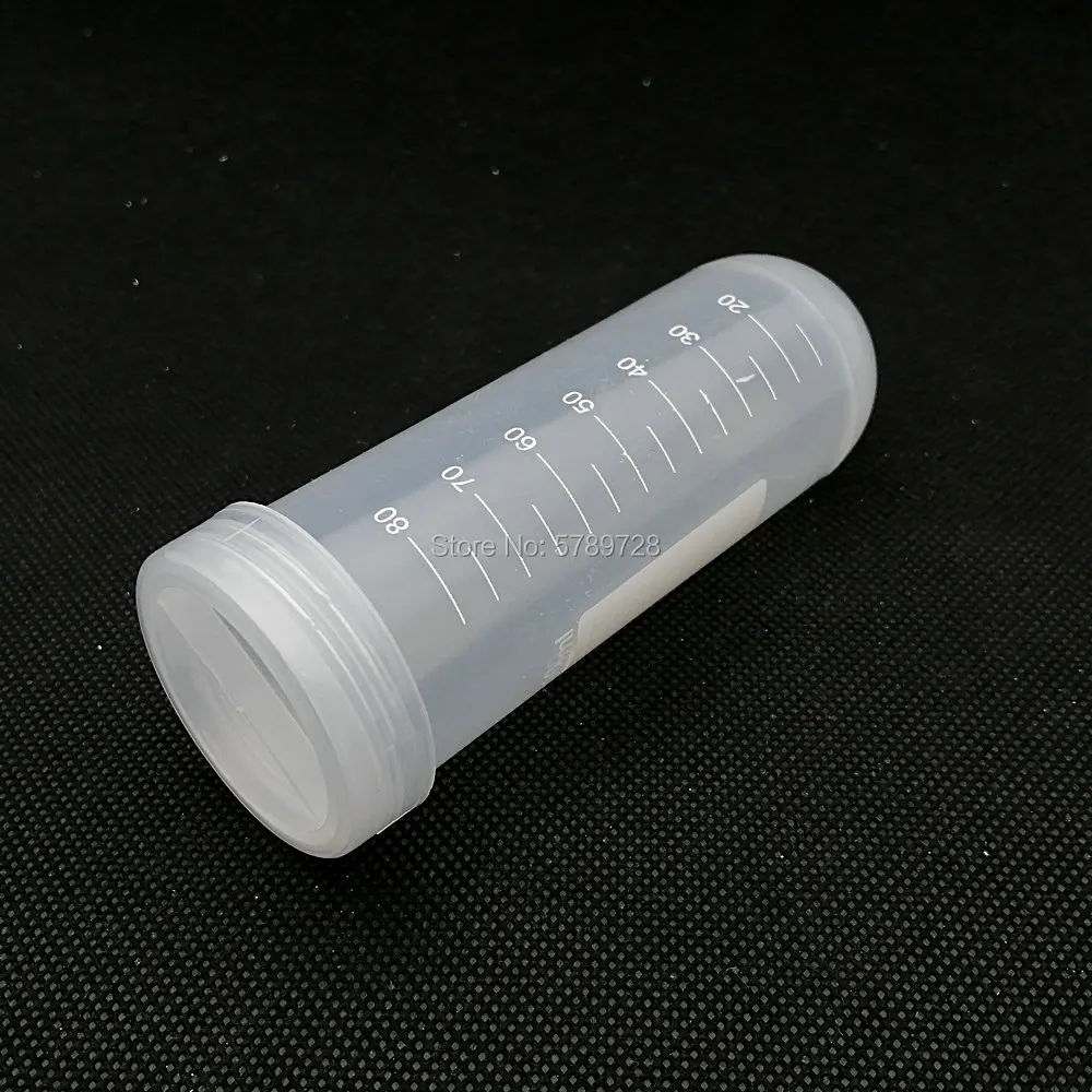 12pcs 100ml plastic centrifuge tube with scale line sample tube with screw cover cap use in PCR analysis