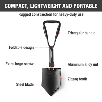 

Military Shovel Tactical Folding Shovel Outdoor Camping Spade Survival Emergency Tools