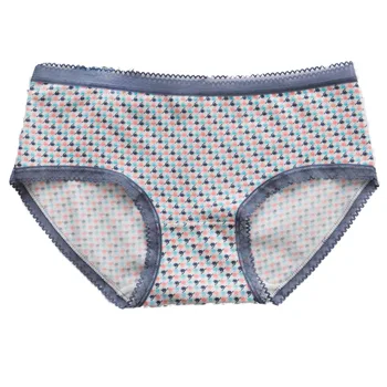 

12 pcs/lot wholesale manufacturers women underwear breathable briefs cotton solid color cute bow TWY 0742