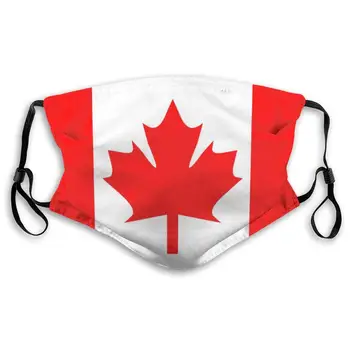 

Flag Of Canada Washable Reusable Mask, Anti Dust Half Face Mouth Mask For Kids Teens Men Women With Adjustable Ear Loops