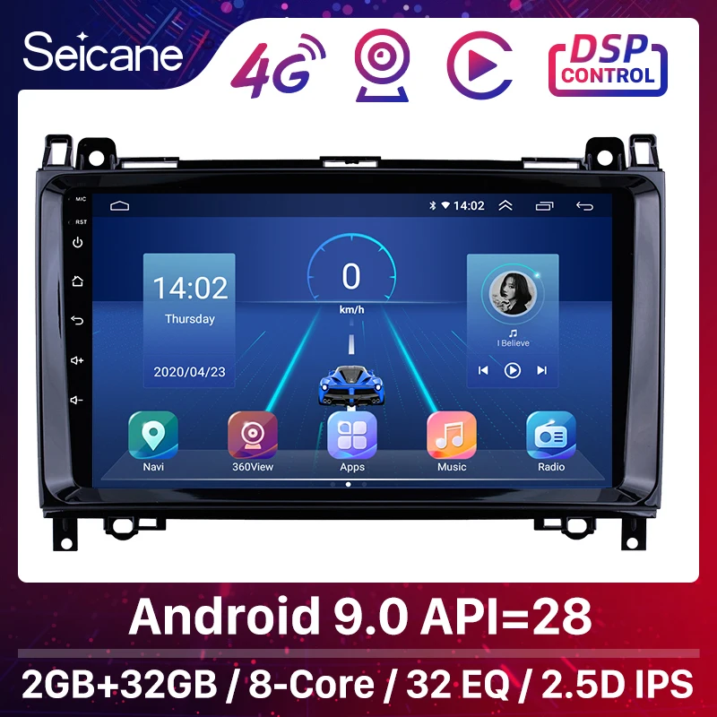 Seicane 8 core Android 9.0Car мультимедийный плеер GPS стерео для Mercedes Benz B W245 B150/Sprinter 211 CDI 309/ A