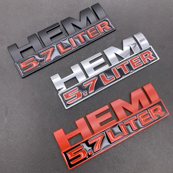 

3D Car Sticker 5.7 LITER HEMI Logo Emblem Nameplate Badge Decals for RAM 1500 2500 3500 Jeep Dodge Challenger Car Accessories