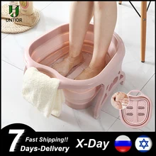 Складная Ванна для ног, простое пенящееся массажное ведро, пластиковая Ванна для ног, большая повышающая подставка для ног, баррель для ног, снижает давление Складная Ванна для ног, простое пенящееся массажное ведро, пластиковая Ванна для ног, большая повышающая подставка для ног, баррель для ног, снижает давление