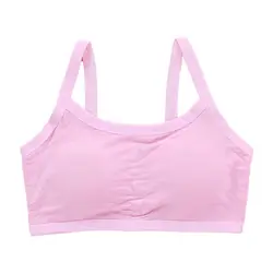 Soutien gorge de Sport à bretelles Spaghetti pour filles, sous vêtements ajourés, dos nu, Bralette, gilet rembourré sans fil 