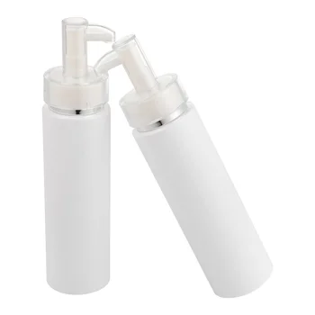 

2pcs Shampoo Containers Durable Refillable Reusable Empty Pump Bottle for Home Lotion Shampoo
