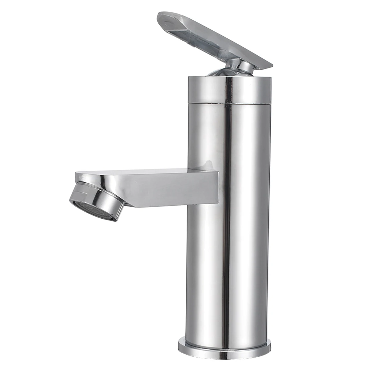 Chrome Single Handle Sink Cold Hot Mixer Tap Waterfall Household Kitchen Bathroom Basin Faucets