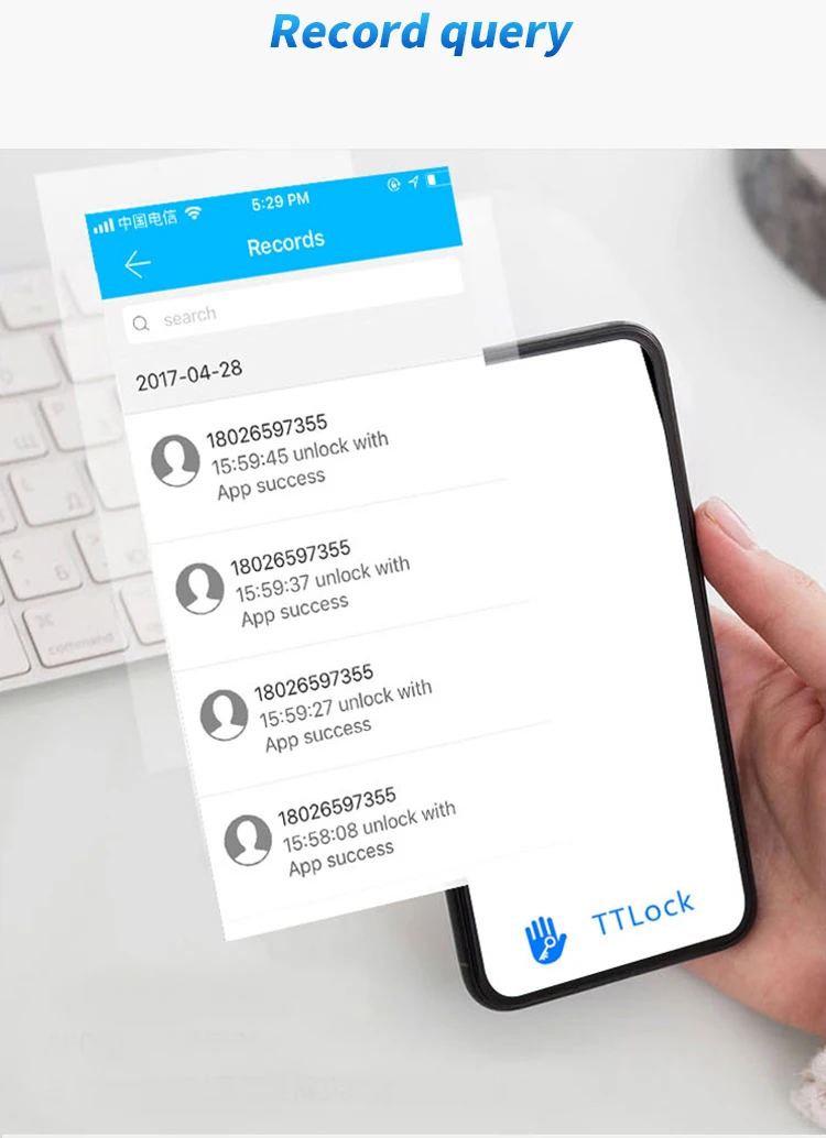 Электронный дверной замок Bluetooth приложение пароль wi fi отпечаток пальца