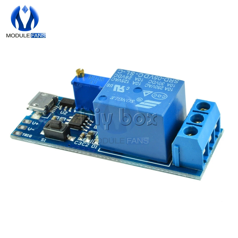 Модуль управления микро usb 5 В 30 с регулируемой задержкой триггер|timer module|power