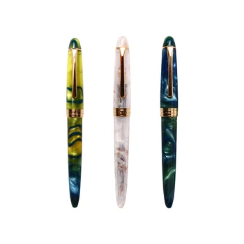 

1Pcs Shuiyao Acrylic Resin Fountain Pen EF/F Nib Writing Ink Pens Beautiful Business Gift pen Office stationery Supplies