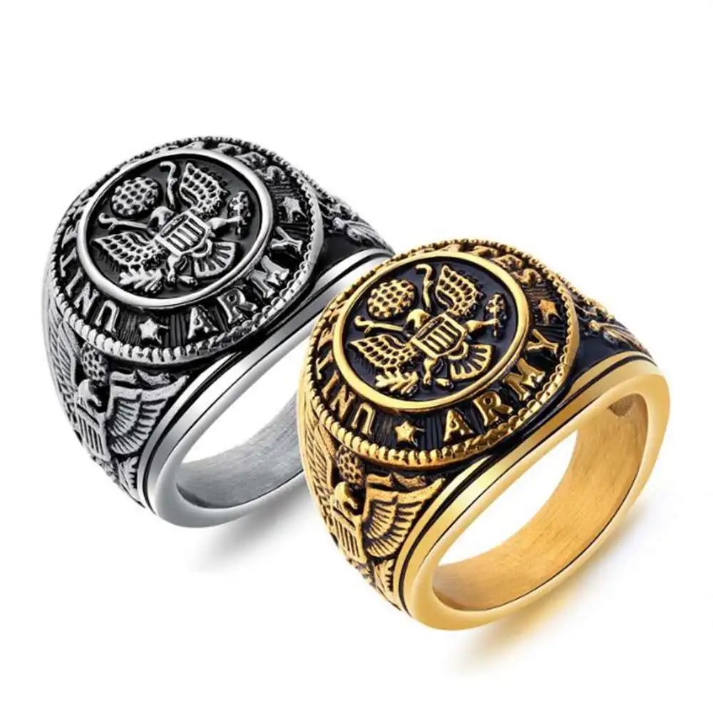 

Men Jewelry Titanium Steel ring Eagle pattern Atmospheric Rings so120