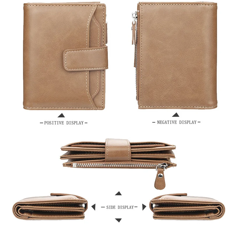 Новинка, мужской модный кошелек-держатель для карт, Cartera Hombre, мужские короткие кошельки из искусственной кожи на молнии, мужские подарки, кошелек для монет