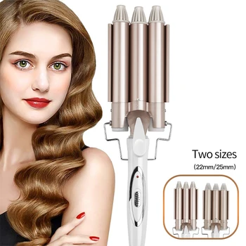 

Professional Curling Iron Ceramic Triple Barrel Hair Styler Hair Waver Styling Tools 110-220V Hair Curler Electric Hair Curlers