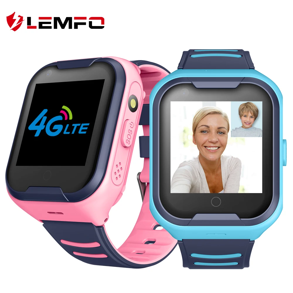 Photo Product LEMFO G4H 4G Kids Smart Watch GPS Wifi Ip67 Waterproof 650Mah Big Battery 1.4 Inch Display Camera Take Video Smartwatch Kids