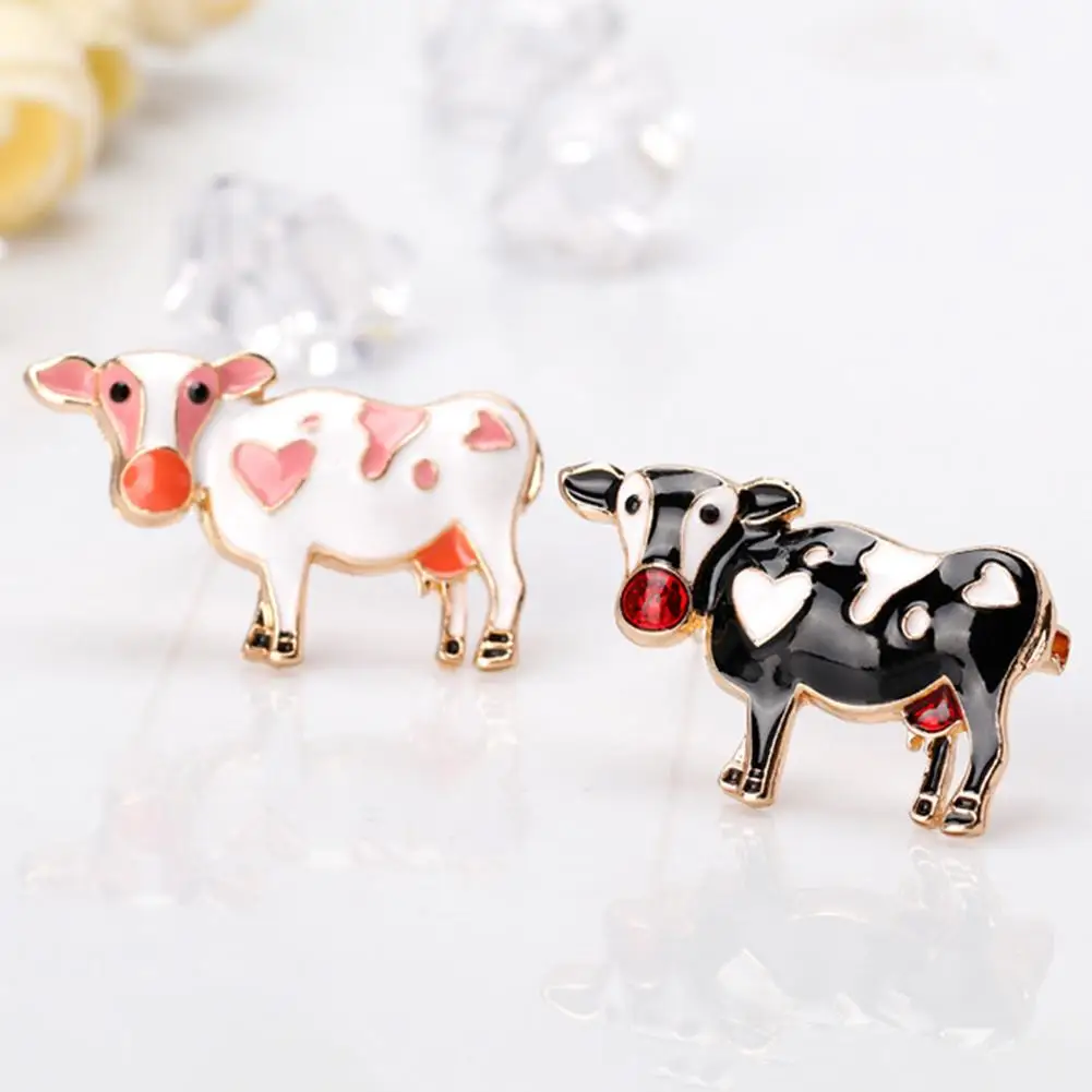 

Cute Cartoon Cow Enamel Brooch Pin Women Denim Jacket Collar Backpack Badge New Chic